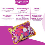 Electric Hot Water Bag Pain Relief for Back Pain Relief Men & Women with Charging Cord (Multicolor).