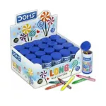 DOMS Long Wax Crayons - 12 shades. The image is pack of 20 Tins. Each tin contains 12 shades of long wax crayons colors of DOMS company. (pack of 20)