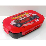 ROYAL PLAST 1100ML Airtight and Leakproof Lunch Box / Tiffin Box for School (Retro CAR)
