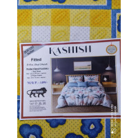 Kashish fitted Bedsheet (Set of 1 Bedsheet and 2 Pillow Covers)