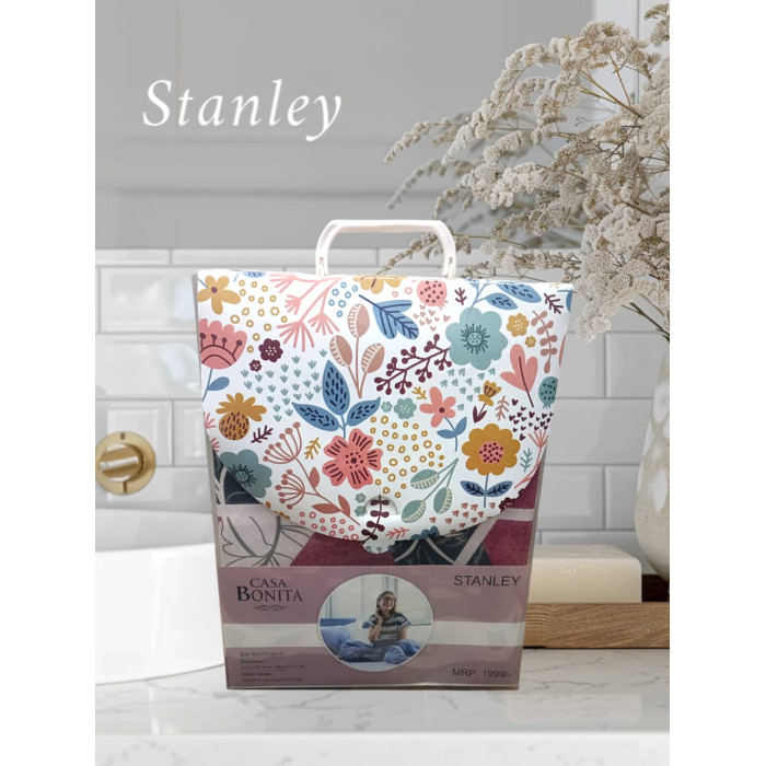 Stanley Bedsheet (Set of 1 Bedsheet and 2 Pillow Covers)