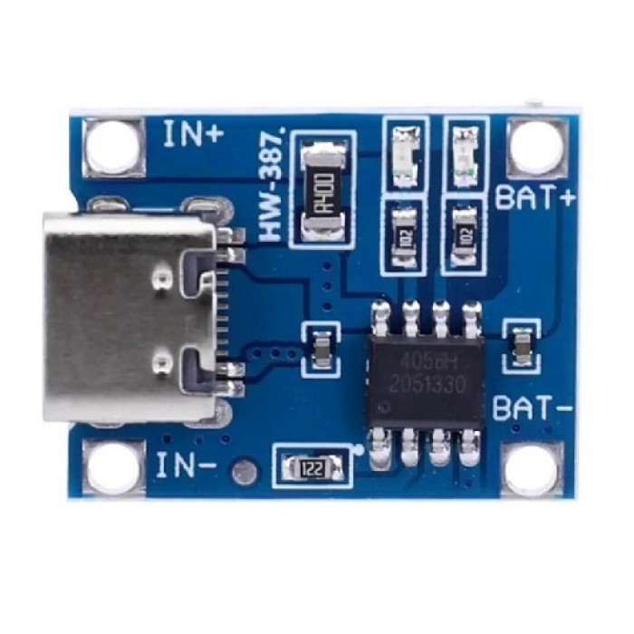 TP4056 1A Li-Ion Battery Charging Board with Current Protection ( Type C Connector )