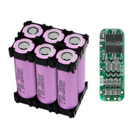 Rechargeable Lithium Polymer Battery Pack, 12V 3.6AH, 6 Cell 1800mAh with 20A BMS