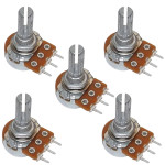 5Pcs 10K ohm potentiometer, single variable resistor (Round)