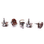 PACK OF 5 10K ohm A10,B10 dual potentiometer (D-Shaft), variable resistor