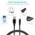 Type C Cable 3A Fast Charging 1M Braided Cable for Smartphones, Tablets, Laptops