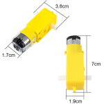 Gear Motor Dual Shaft for Smart Car Robot Arduino