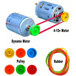 Dynamo Motor, 4-12v DC Motor And Pulley For Electricity Generator Making Idea Motor Control