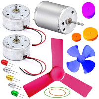 Solar Motor/Dynamo Motor/Wind mill Motor/Low current High torque Motor with Fan pulley Set