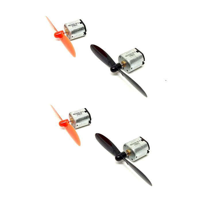 N10 3.7V Mini DC Motor 10x12x10mm 16000 RPM with 4Pcs 55m Propeller for Helicopter Drones Toy Car