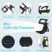 COB Rechargeable Keychain Mini Flashlight 4 Light Modes 10 lx Camera LED Light  (Batteries Included)