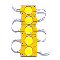 12V 2.4 Watt Coin LED Light yellow color for decoration 5pcs Light