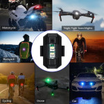 LED Mini Strobe Universal Anti-Collision Signal & Drone Light with 7 Colors Turn Signal Indicator Motorcycle, Helmet, Drone, Bicycle, Toys (Pack of 1)