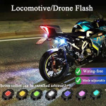 LED Mini Strobe Universal Anti-Collision Signal & Drone Light with 7 Colors Turn Signal Indicator Motorcycle, Helmet, Drone, Bicycle, Toys (Pack of 1)