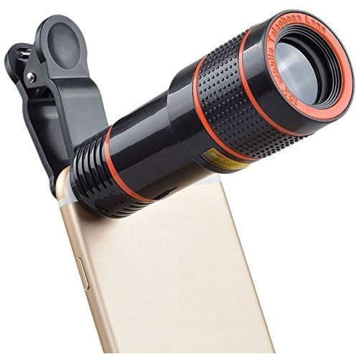 Mobile Camera 8X Zoom Wide Angle HD Telescope Lens with Blur Background and Universal Clip Holder for All Latest Smartphones