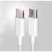 Type C to C Cable USB Cable Original Like | Data Sync Cable | Rapid Quick Dash Fast Charging Cable | Charger Cable | C TO C White)