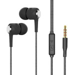 SPN【1 Pack】Made in India Earbuds Headphones with Microphone , Earbuds Wired Stereo Earphones in-Ear Headphones Bass Earbuds, for All Smartphones(Black or White)