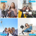 R1s Bluetooth Selfie Sticks with Remote and Selfie Light, 3-in-1 Multifunctional Compatible with All Phones (Black)