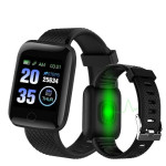 Smart Bracelet D116 Fitness Activity Tracker Smartwatch with Sleep Monitor, Step Tracking, Heart Rate Sensor for Men, Women, Kids  (Black Strap, Free Size)