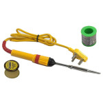 3 in 1 Electric Soldering Iron Tool Kit - Soldering Iron - 25W / Solder - 50gm / Flux - 15gm