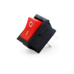 (20psc) Small Mini Boat On/Off Rocker Switch Snap-in 2-Pin Red Plastic Button