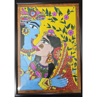 Ms. DIY Radha Krishan Madhubani Painting