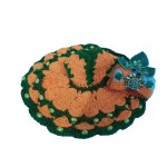 Laddoo Gopal Ji Woolen Crochet saffron Dress