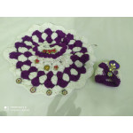 Laddoo Gopal Ji Woolen Crochet violet Dress