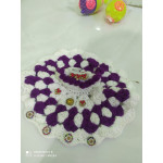 Laddoo Gopal Ji Woolen Crochet violet Dress