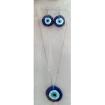 Hand made Evil Eye Pendant set