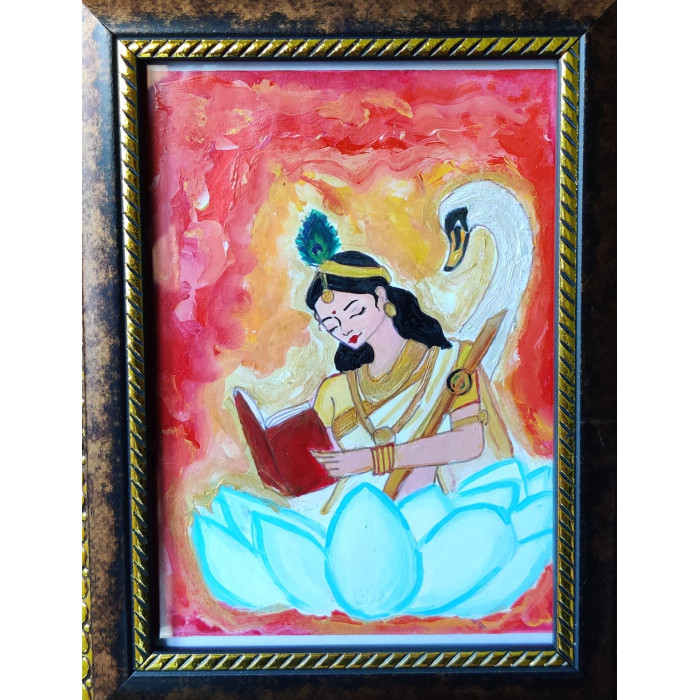 Saraswati Mata Painting